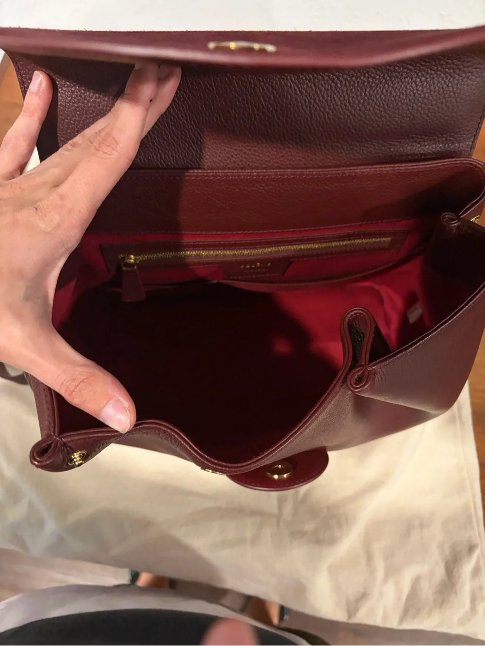 Polene Numero Un in burgundy